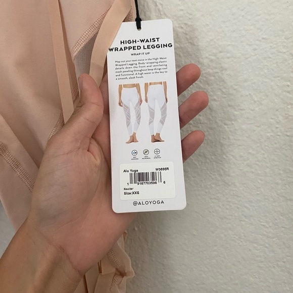 NEW Alo high waist stirrup pink leggings - Picture 4 of 6